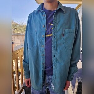 Vintage 90s Stone Washed Denim LEVIS Button down
